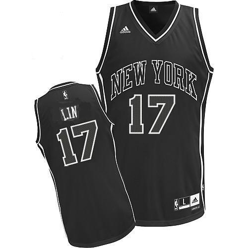 Jeremy Lin Jersey Black #17 NBA New York Knicks Jersey