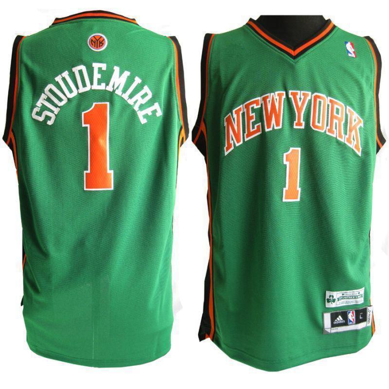 Amare Stoudemire Green Jersey, New York Knicks #1 Jersey