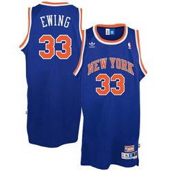 New York Knicks #33 Patrick Ewing Soul Swingman Throwback Royal Jersey in Blue