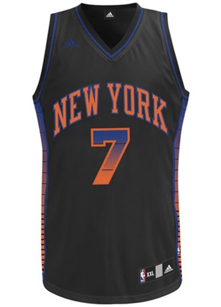 Carmelo Anthony Jersey: Swingman #7 New York Knicks Jersey In Black