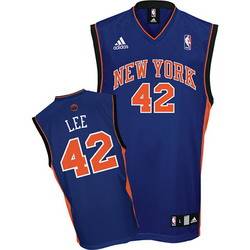 Blue David Lee Jersey, New York Knicks #42 Jersey