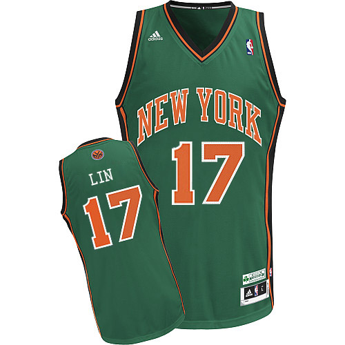 Swingman #17 Green Jeremy Lin New York Knicks Jersey