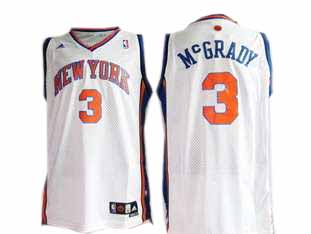 #3 McGrady White New York Knicks Swingman Jersey