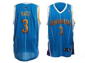 #3 Chris Paul Road Baby Blue New Orleans Hornets Jersey