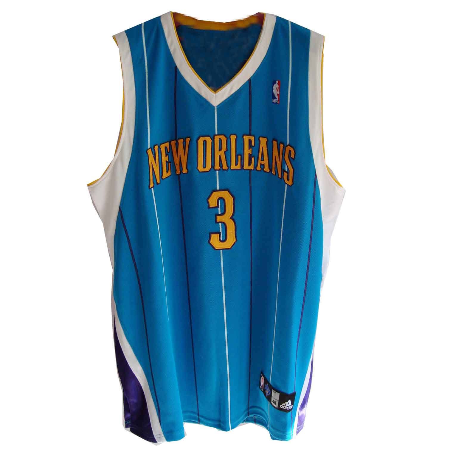 Chris Paul Road Jersey Blue Swingman #3 NBA New Orleans Hornets Jersey