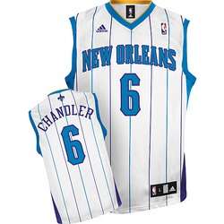 #6 White Tyson Chandler Home New Orleans Hornets Jersey
