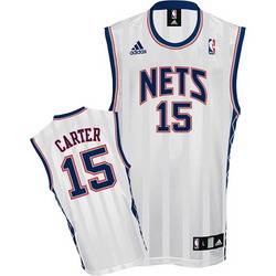 New Jersey Nets #15 Vince Carter White Jersey