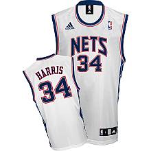 #34 Devin Harris White New Jersey Nets Jersey