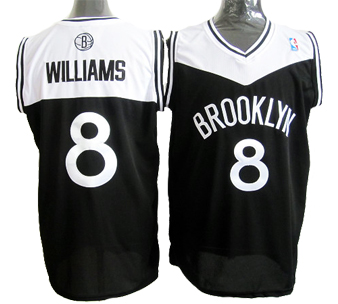 Williams black Jersey, New Jersey Nets #8 Jersey