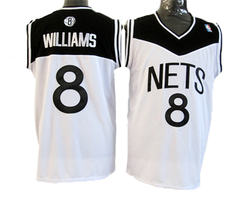 white Williams Jersey, New Jersey Nets #8 Jersey