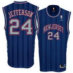 Nets #24 Richard Jefferson Navy NBA Jersey