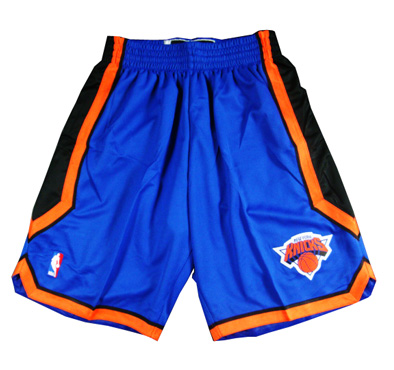 blue NBA shorts New York Knicks