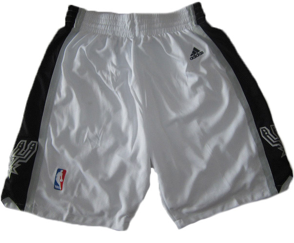 NBA San Antonio Spurs white shorts