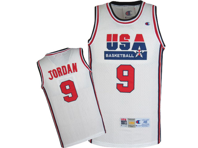 #9 Michael Jordan white Dream team Jersey
