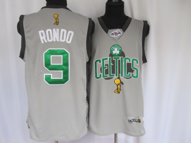 Rajon Rondo Grey jersey, Boston Celtics #9 2010 Finals Commemorative NBA jersey