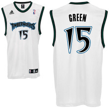 G.Green Jersey White Home #15 NBA Minnesota Timberwolves Jersey