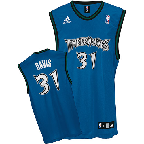 #31 Blue Ricky Davis Road Minnesota Timberwolves Jersey