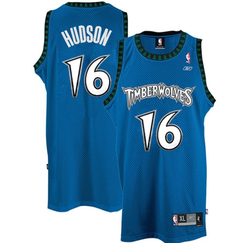 Swingman #16 Blue Troy Hudson Minnesota Timberwolves Jersey