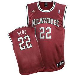 Milwaukee Bucks #22 Michael Redd Alternate Red Jersey