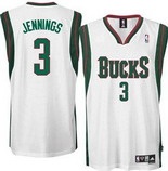Brandon Jennings Jersey: Swingman #3 Milwaukee Bucks Jersey In Team Color