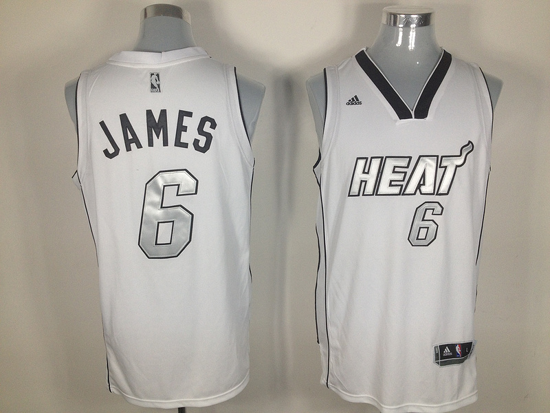 White James NBA Heat #6 Jersey