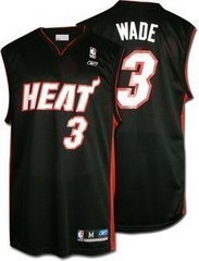 Black Wade NBA Miami Heat #3 Jersey
