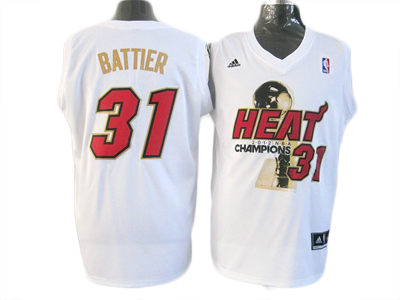 White Battier Finals NBA Miami Heat #31 Jersey