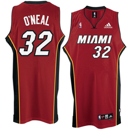 Red Shaquille ONeal jersey, Miami Heat #32 Swingman Jersey