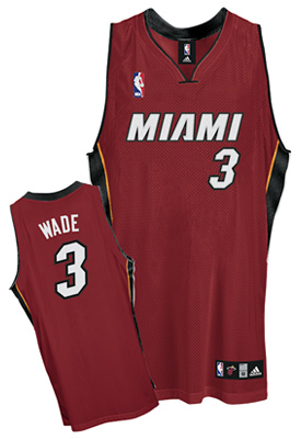 Red Dwyane Wade jersey, Miami Heat #3 NBA Jersey