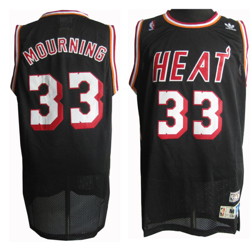 Alonzo Mourning Black NBA Heat Jersey