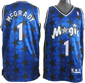Hardaway Blue Jersey, Orlando Magic #1 Dark Star NBA Jersey