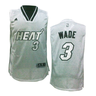 Wade Jersey White #3 Miami Heat Jersey