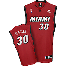 Michael Beasley Jersey Red Alternate #30 Miami Heat Jersey