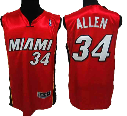 Red Allen Jersey, NBA Miami Heat #34 Jersey