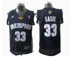 Marc Gasol Jersey: #33 NBA Memphis Grizzlies Jersey in Dark Blue