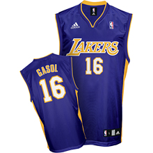 Pau Gasol Road Purple Lakers Swingman Jersey