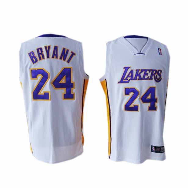 Bryant White NBA Lakers Jersey