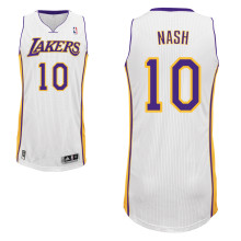 White #10 Nash Los Angeles Lakers Jersey