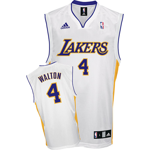 White Luke Walton Alternate Jersey, Los Angeles Lakers #4 Jersey