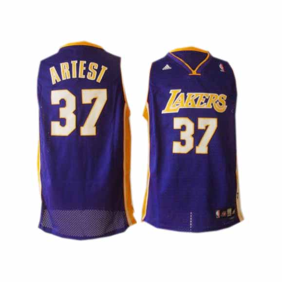 Lakers #37 Artest Purple NBA Jersey