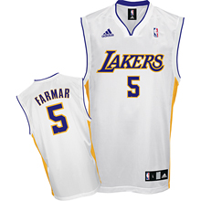 Jordan Farmar Alternate Jersey: #5 Los Angeles Lakers Jersey in White