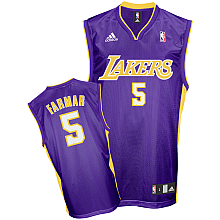 Jordan Farmar Jersey Purple Road #5 Los Angeles Lakers Jersey