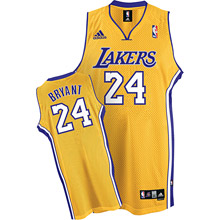 Yellow Kobe Bryant Home NBA Lakers #24 Swingman Jersey