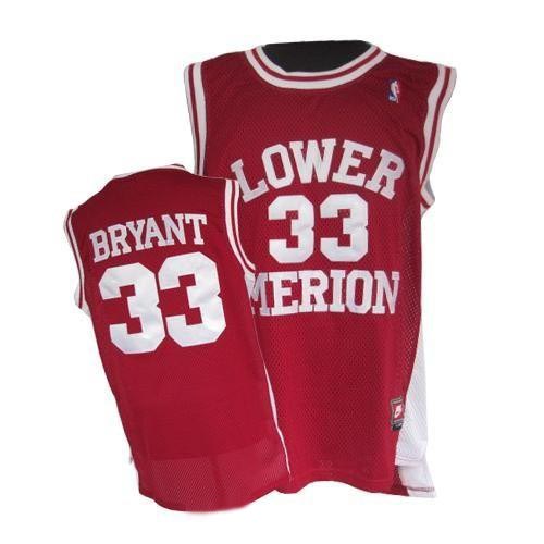 Kobe Bryant Red Jersey, Los Angeles Lakers #33 NBA Jersey