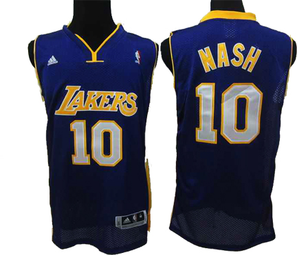 Nash Purple Jersey, Los Angeles Lakers #10 Jersey