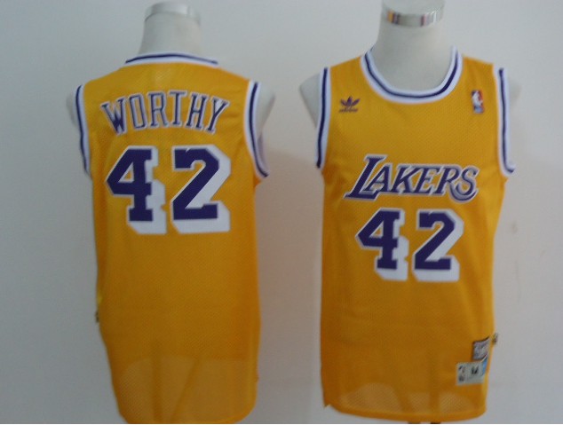 Cole Hamels Jersey: #42 Los Angeles Lakers Jersey in Yellow