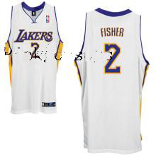 Fisher Derek Jersey: #2 Los Angeles Lakers Jersey in White