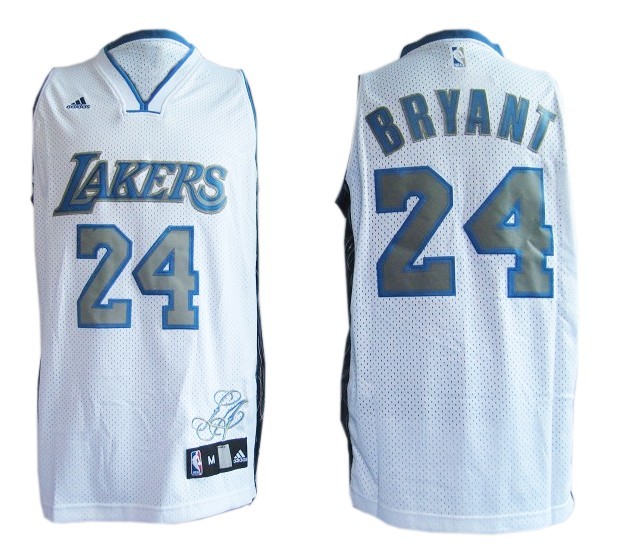 NBA Los Angeles Lakers #24 Kobe Bryant White Fans Edition Jersey