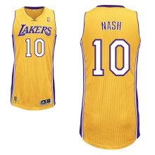 Nash Yellow Jersey, Los Angeles Lakers #10 Jersey