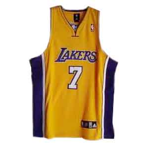 Swingman #7 Yellow Odom Home NBA Los Angeles Lakers Jersey